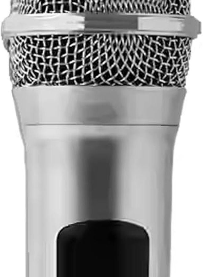 Kids Journalist Costume Prop Microphone Silver Orange Pretend Play Activity - Image 2